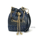 Tweed Make-Up Bucket Bag