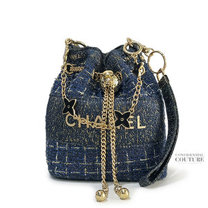 Tweed Make-Up Bucket Bag