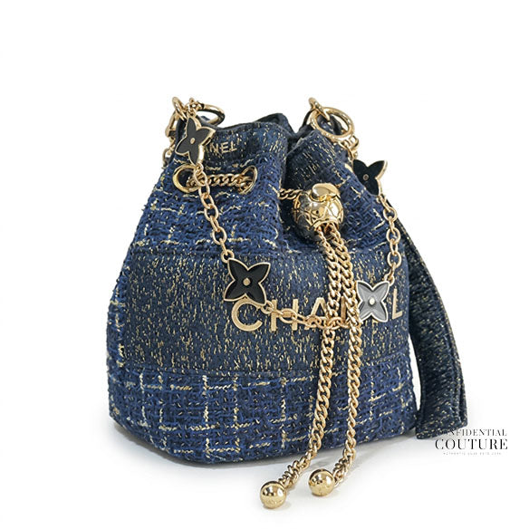 Tweed Make-Up Bucket Bag