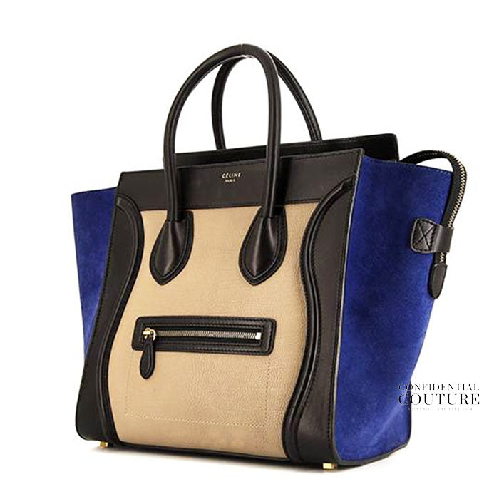 Tricolor Mini Luggage Tote