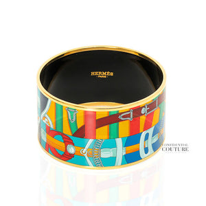 Extra Wide Multi-Colour Enamel Bracelet