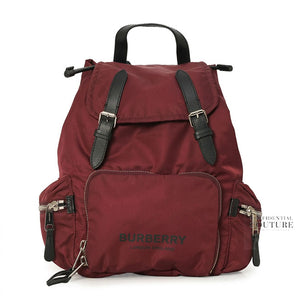 Maroon Medium Nylon Rucksack Backpack