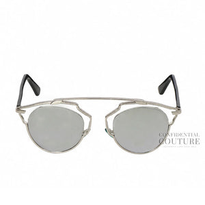 So Real Silver & Black Tone Sunglasses
