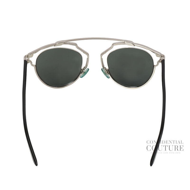 So Real Silver & Black Tone Sunglasses