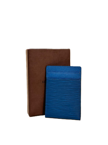 Blue Epi Carte Pince Money Clip Case