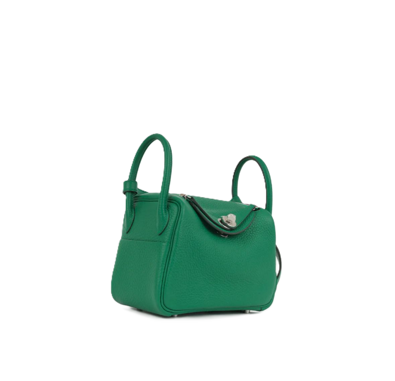 Mini Lindy Color malachite with palladium hardware 2025