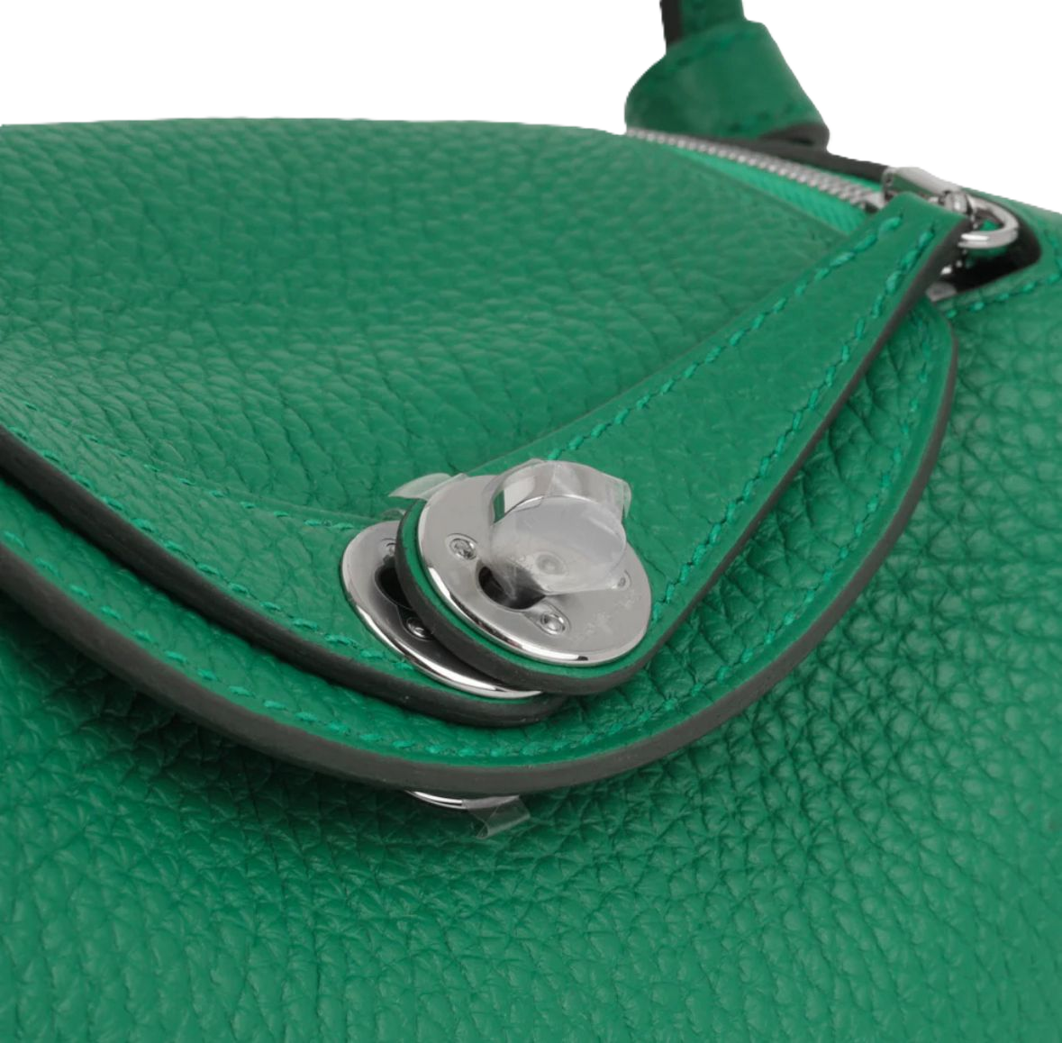 Mini Lindy Color malachite with palladium hardware 2025