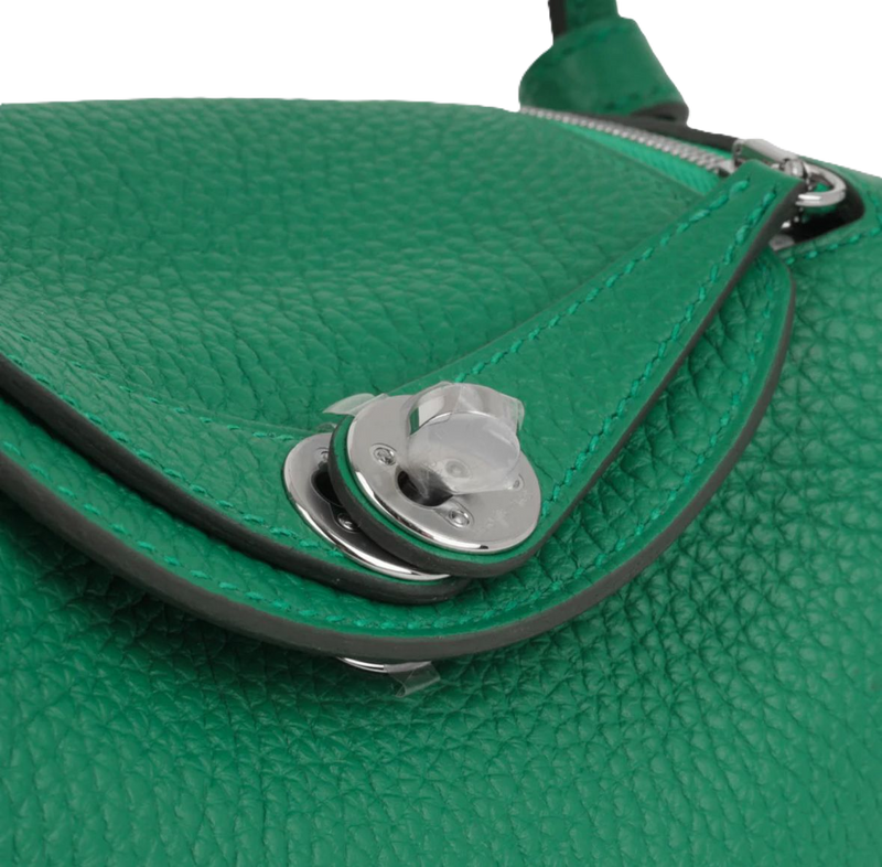 Mini Lindy Color malachite with palladium hardware 2025