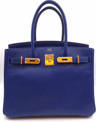 Birkin 30 Bleu Electrique in Epsom Leather GHW