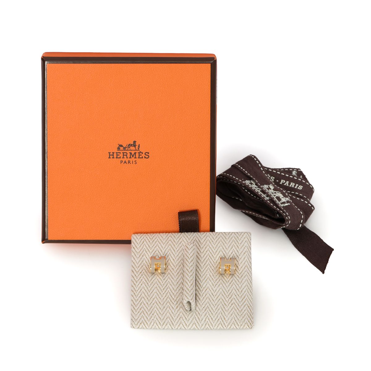 Pop H Marron Glace Earrings