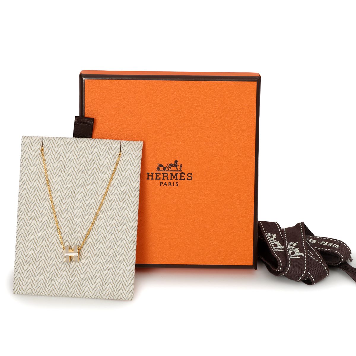 Pop H Pendant  In Marron Glace