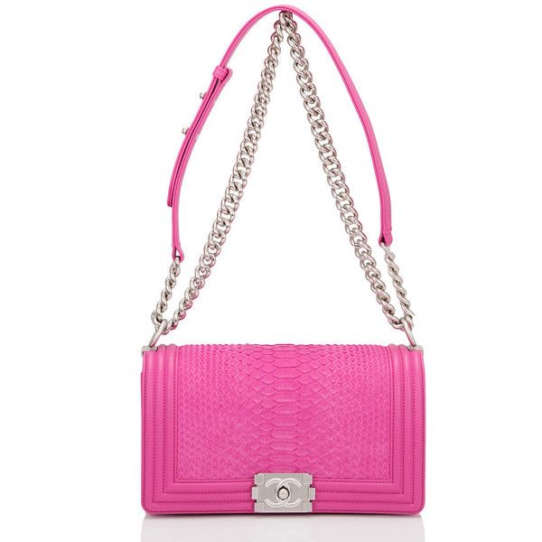 Python Fuchsia Pink New Medium Boy Bag