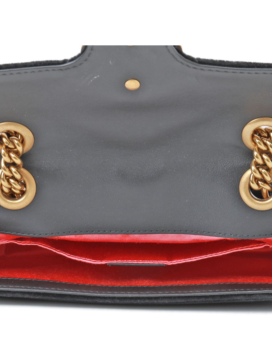 Velvet Small Marmont Shoulder Bag