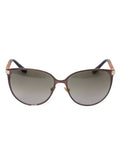 Brown metal Frame Sunglasses Oversized