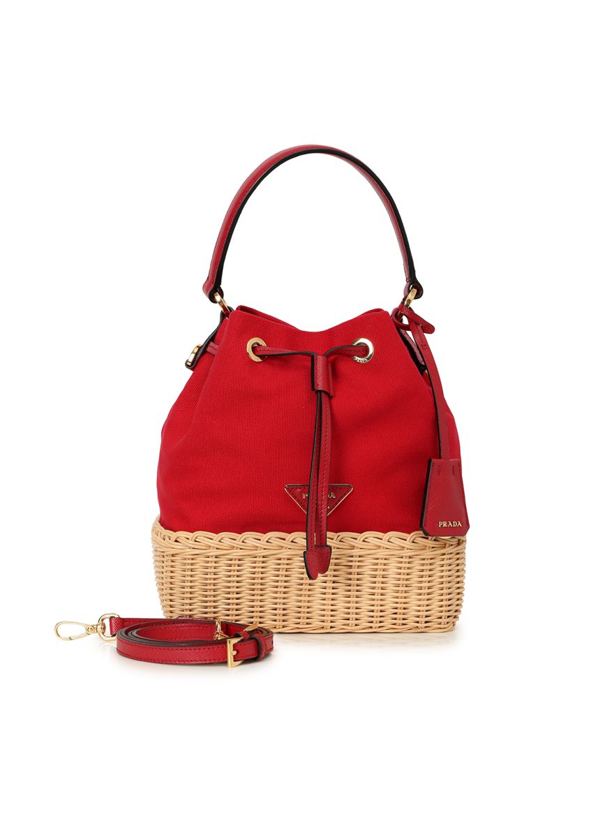 Midollino And Canapa Bucket Bag One Size