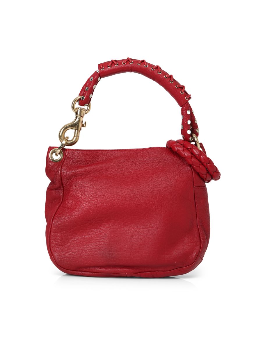 Red Leather Sky Hobo Small