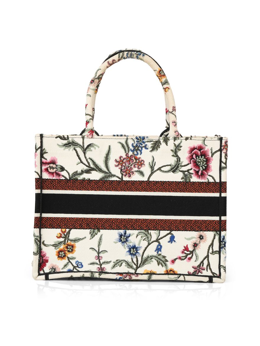 Dior Medium Petites Fleurs Embroidery Book Tote