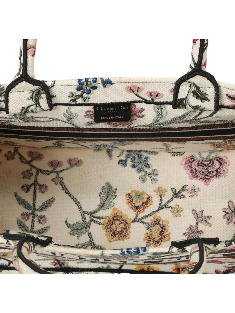 Dior Medium Petites Fleurs Embroidery Book Tote