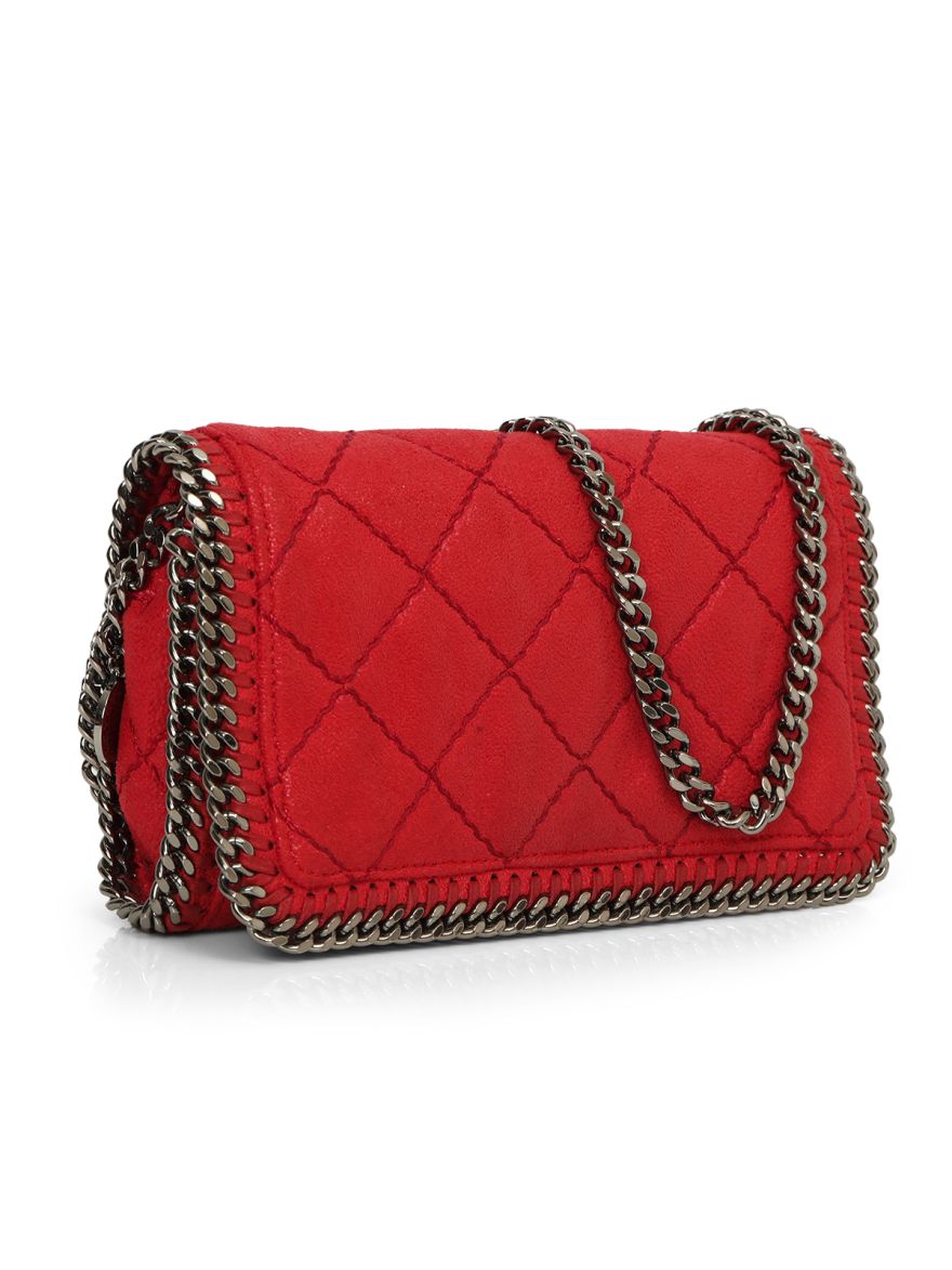 Shaggy Deer Quilted Falabella Crossbody Bag One Size