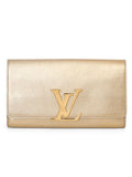 Gold Leather Louise Neo Sobe Clutch One Size