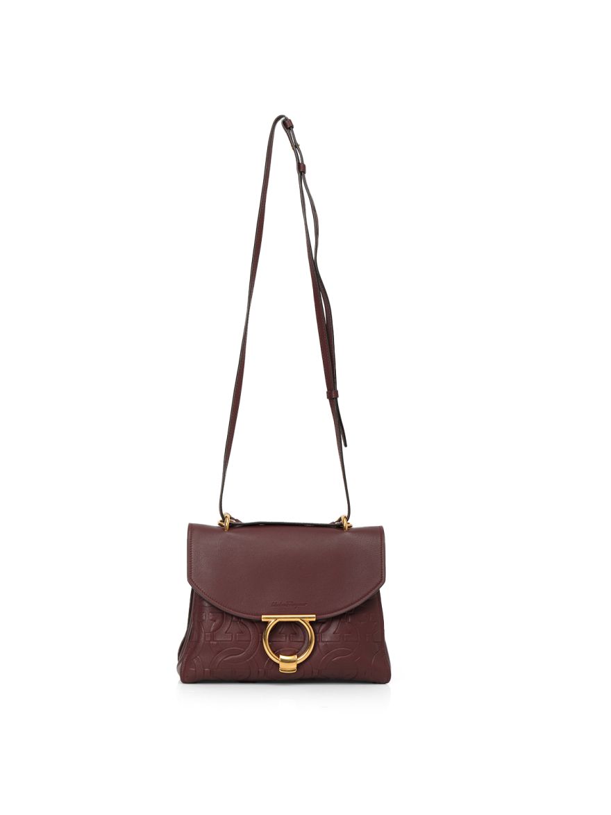 Margot Gancini Embossed Top Handle Bag Medium