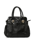 Black Heloise Patent Leather Tote Bag Medium