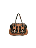 Nappa Vernice Patent B Bag Tan Black