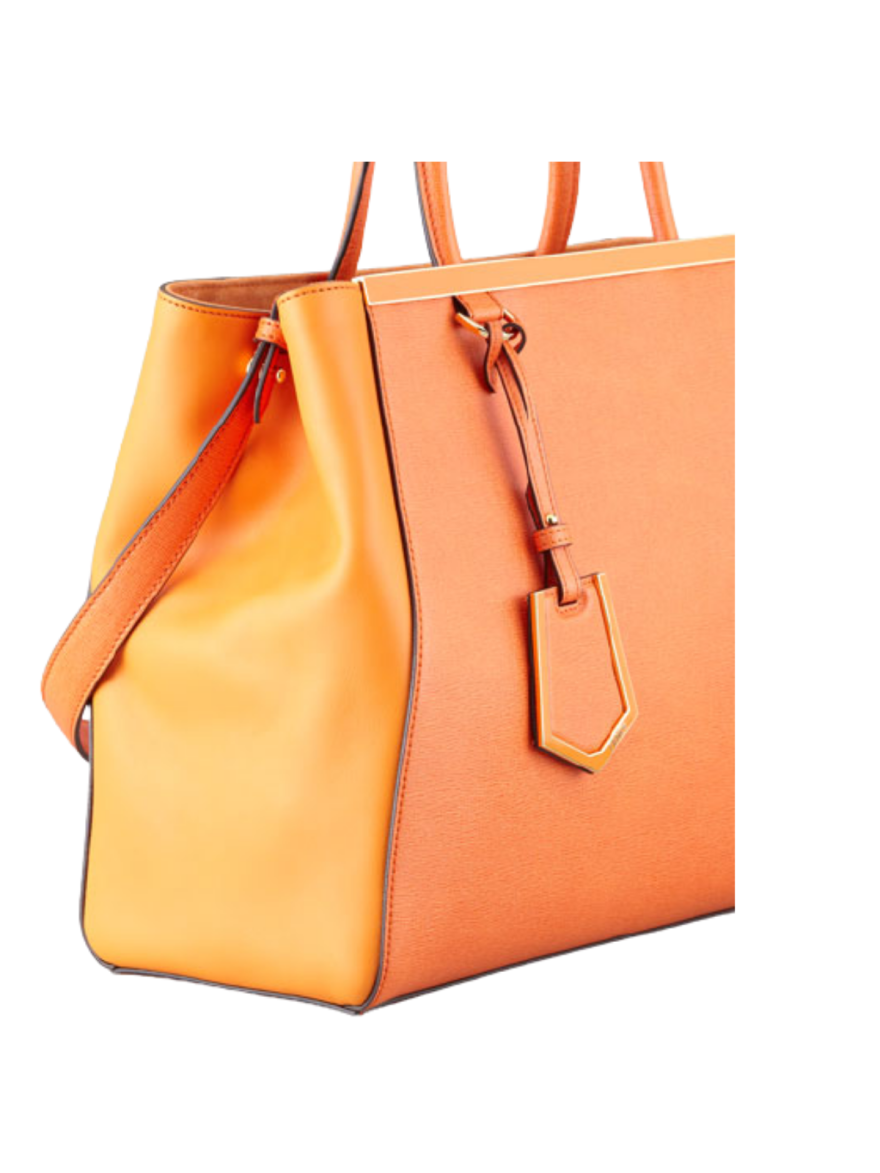 Orange Vitello Leather Medium 2 Jours Elite Bag?˜