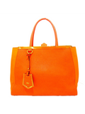 Orange Vitello Leather Medium 2 Jours Elite Bag?˜