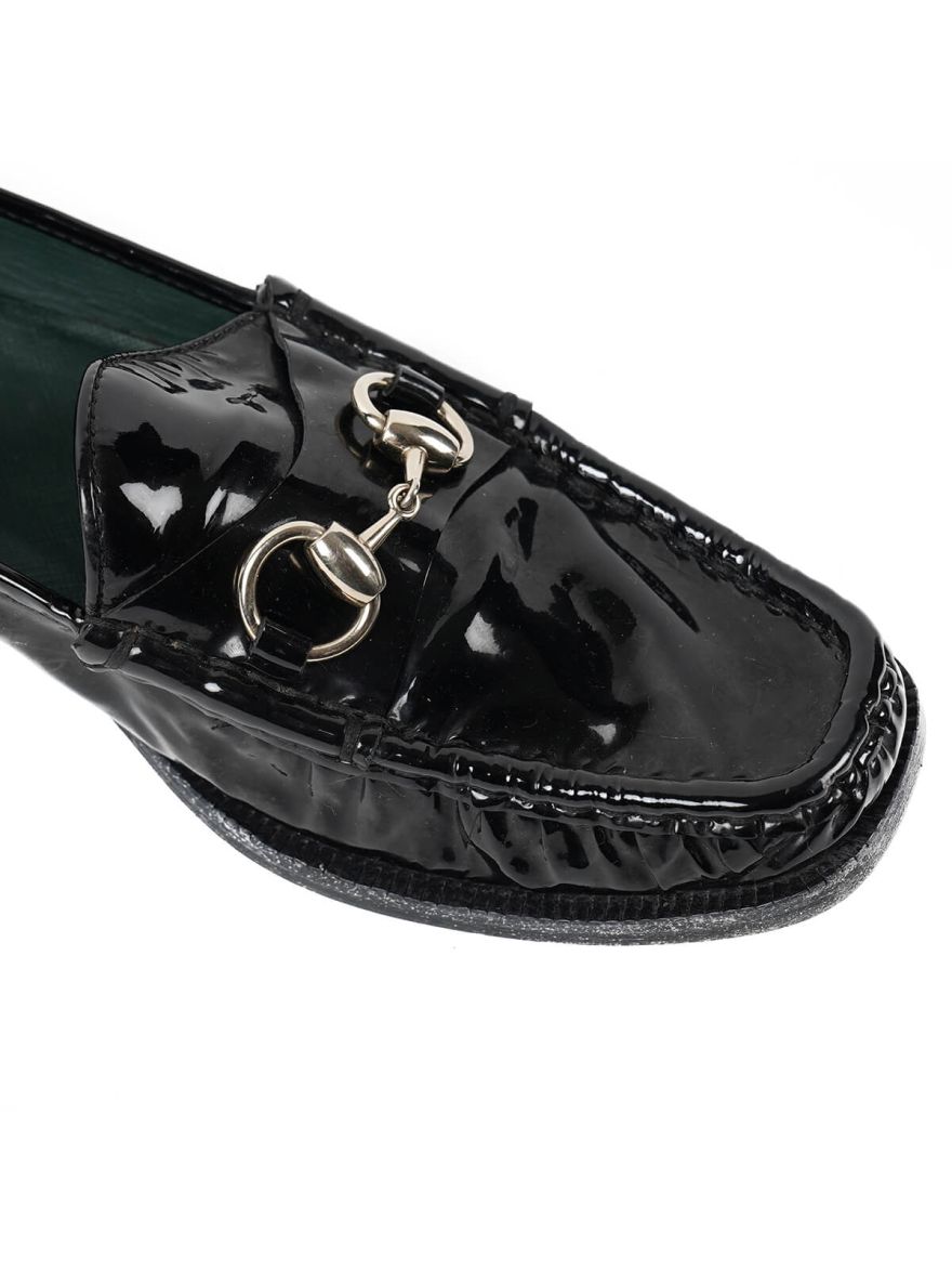 Patent Leather Horse-bit Loafer Size - 40