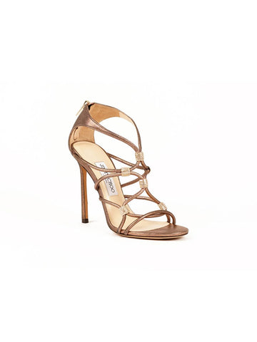 Copper Criss Cross Heels/Size-37EUR