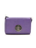 Newbury Lane Sally Purple Leather Crossbody