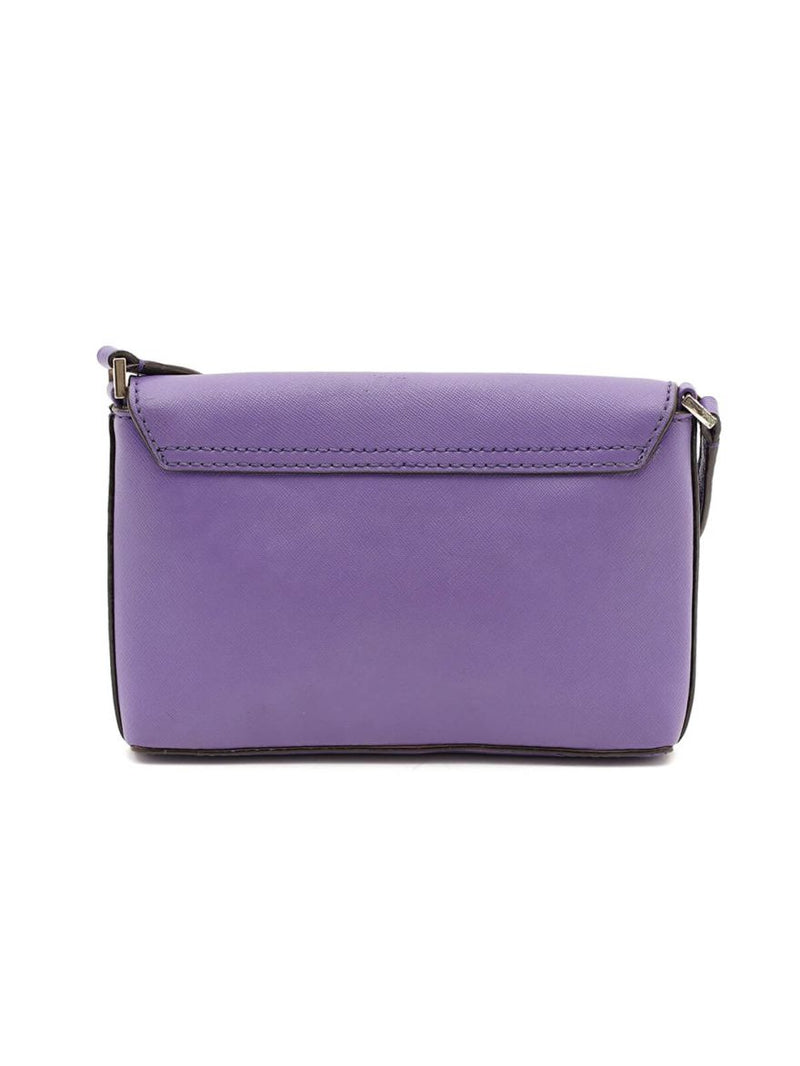 Newbury Lane Sally Purple Leather Crossbody
