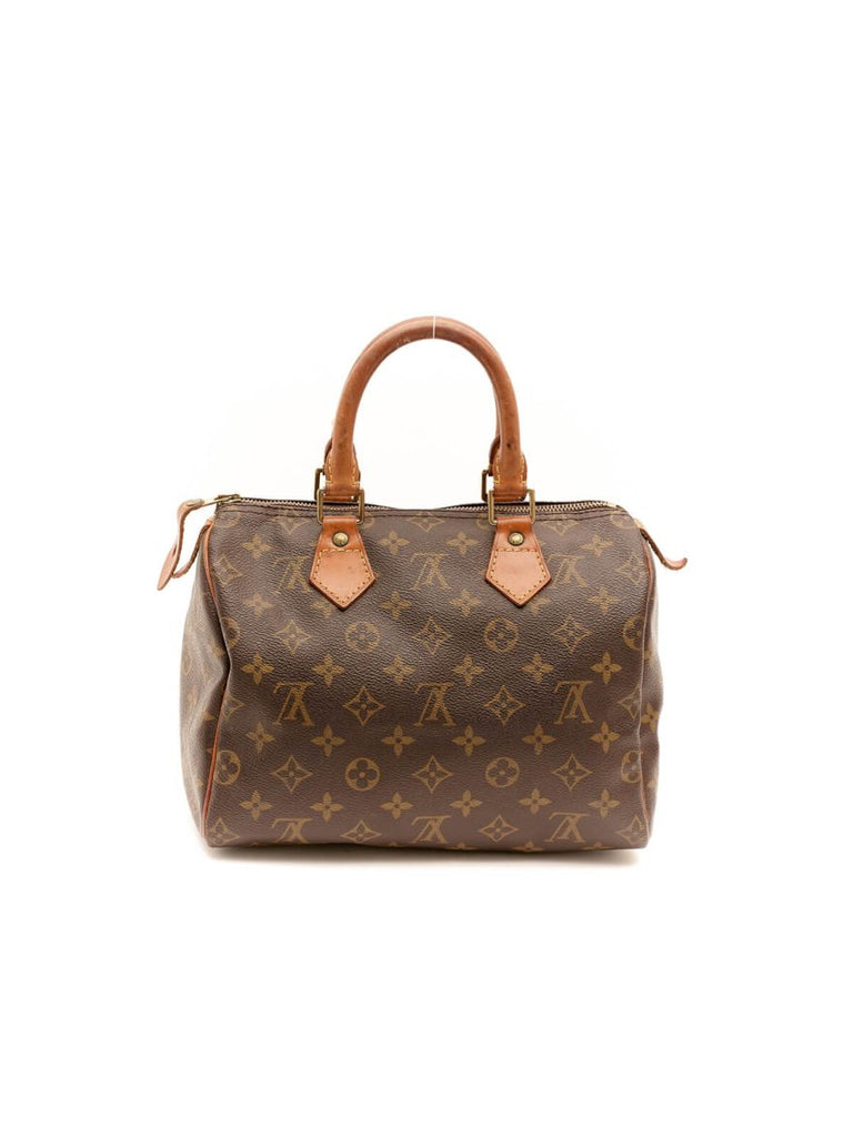 LV Monogram Speedy 25 Bandouliere Brown Handbag – Confidential Couture