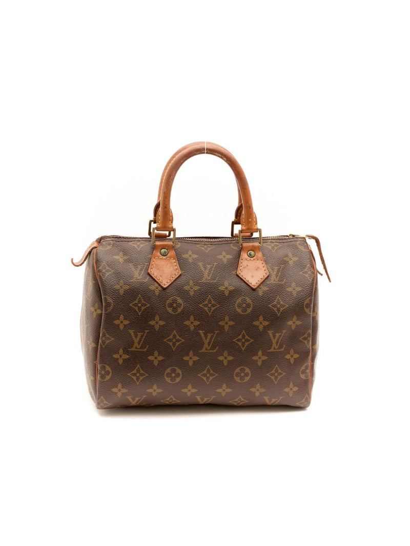 LV Monogram Speedy 25 Bandouliere Brown Handbag