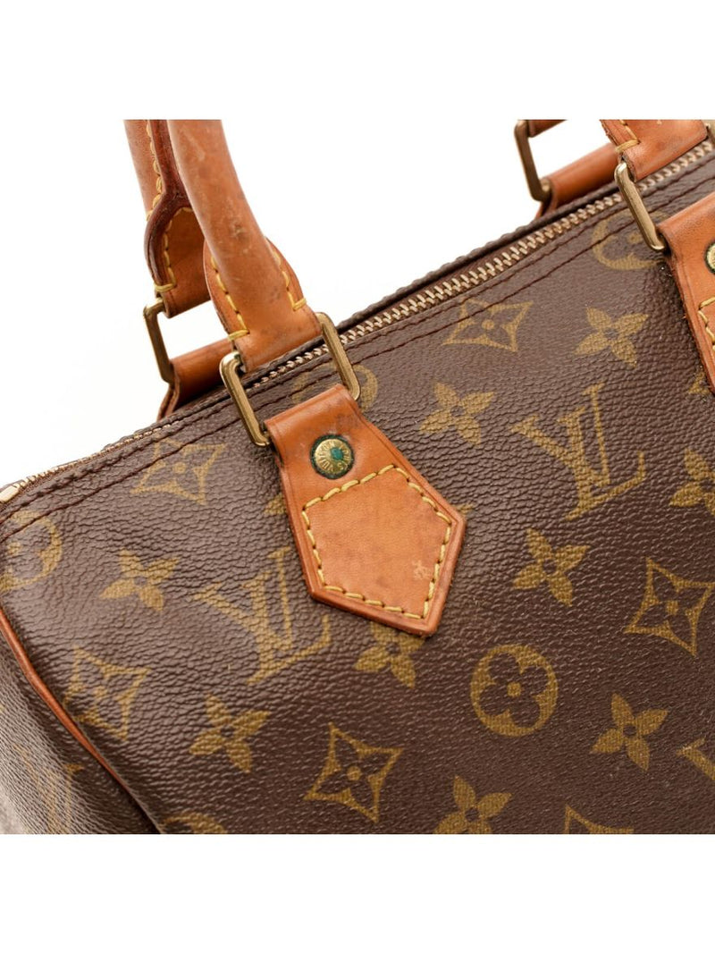 LV Monogram Speedy 25 Bandouliere Brown Handbag