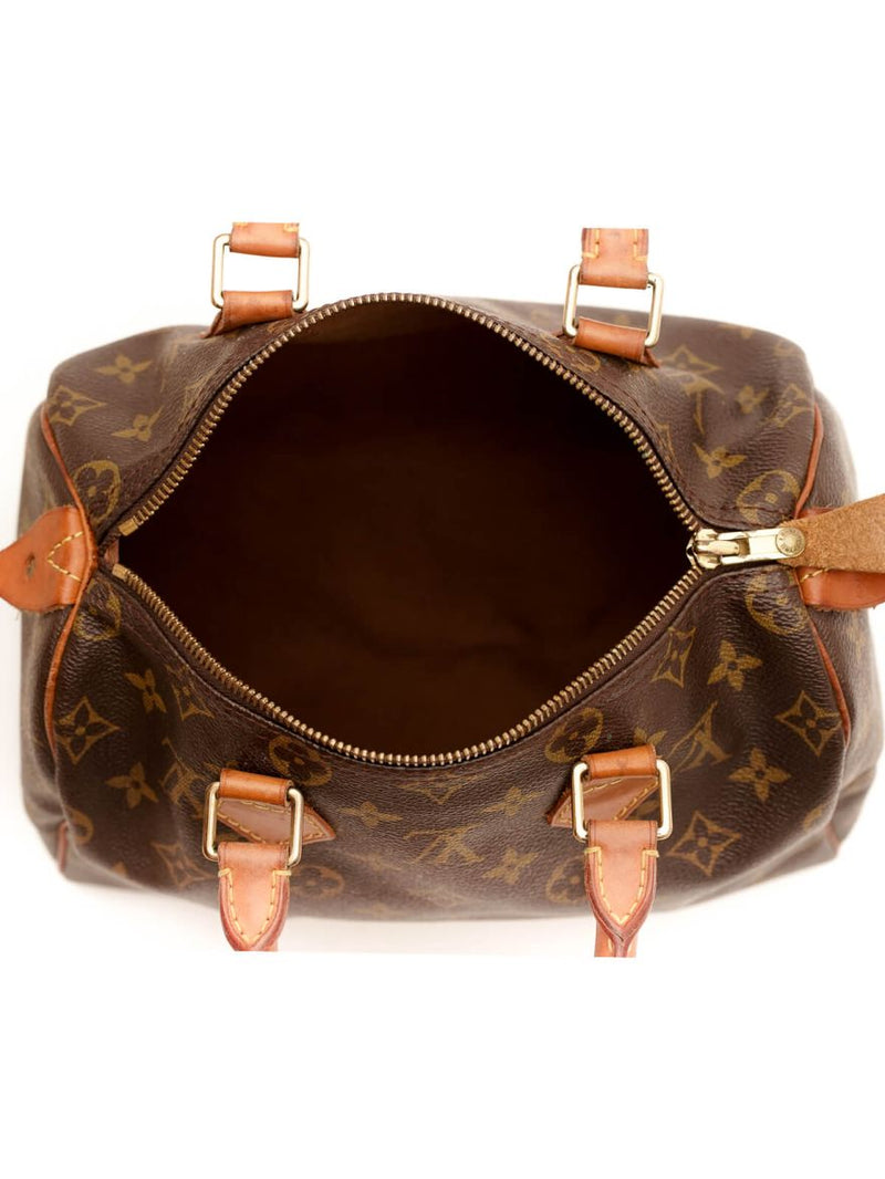 LV Monogram Speedy 25 Bandouliere Brown Handbag