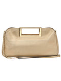 Gold Leather Berkley Clutch?˜Sling Bag