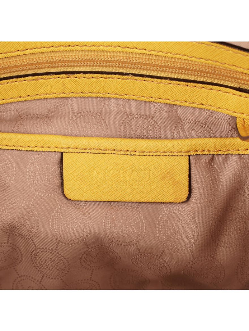 Leather Ciara Yellow Satchel Messenger Bag