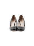 Black Patent Leather Round Toe Pumps Size - 41