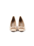 Varina Warm Beige Flats Bow Size - 9M