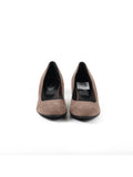 Suede Brown Wedge Pumps Size - 40