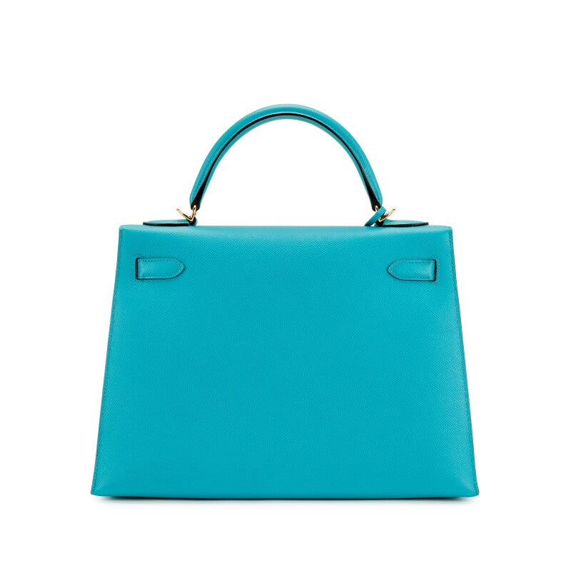 Kelly 32 Blue Poan Epsom Leather - 2016
