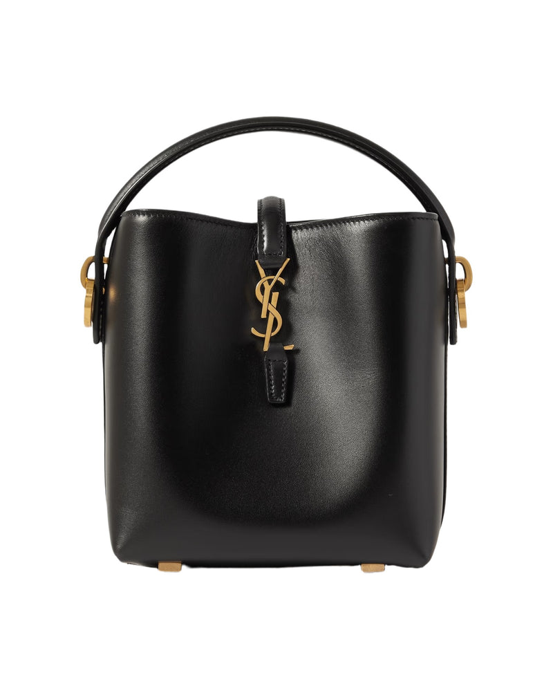 YSL The Le 37 Small In Black Shiny Leather