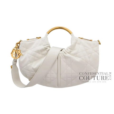 White Cannage Walk In Dior Bag
