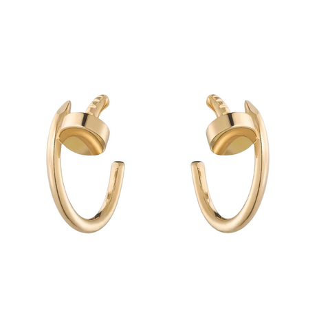 Juste un Clou Hoop Earrings in 18K Yellow Gold | Small Model