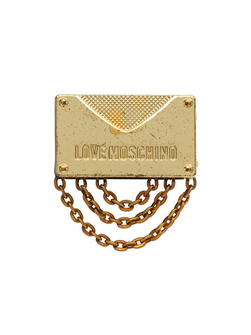 Love  Gold Plated Brooch