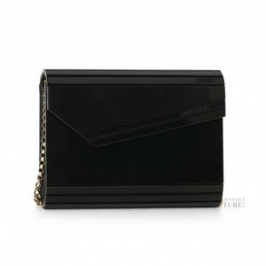 Candy Black Clutch with Chain Strap
