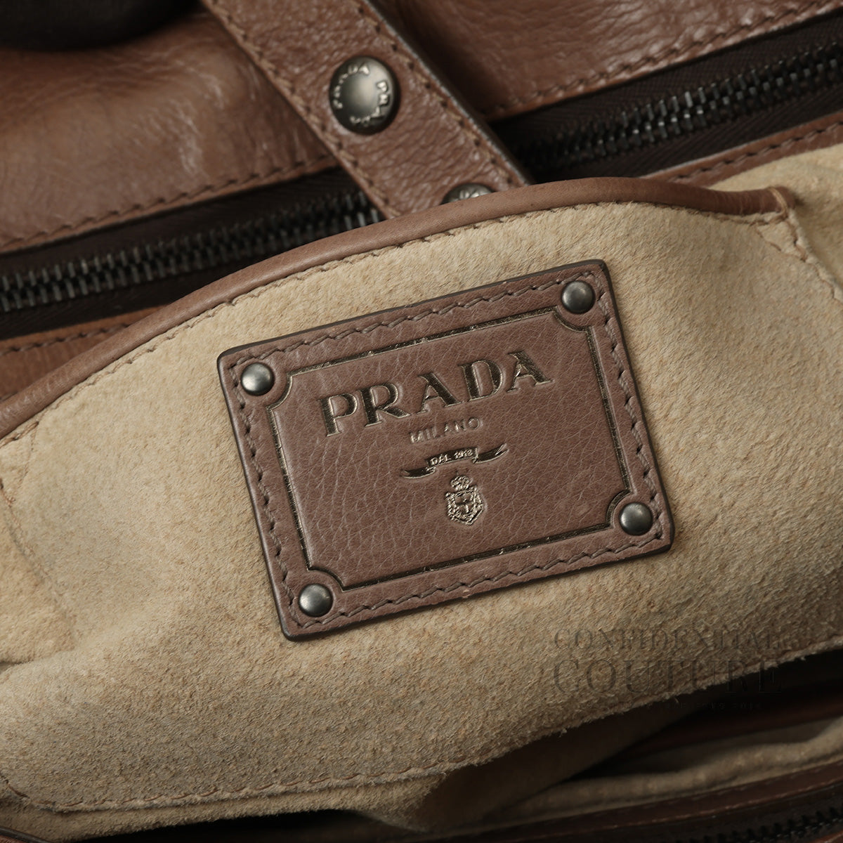 Wallnut Bufalino Cerniera Top Handle Bag