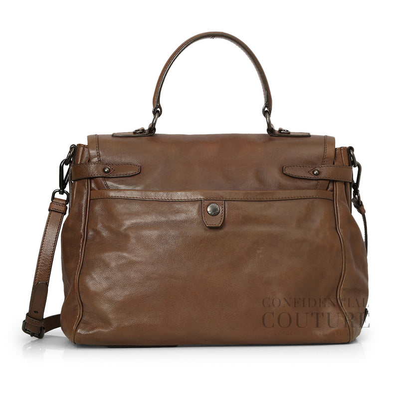 Wallnut Bufalino Cerniera Top Handle Bag
